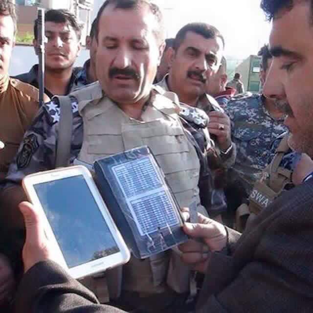 The pictures that the Kurdish police forces in Kirkuk confiscated in the Ipad of an Islamic State (IS) member. October 23, 2016. (Photo: Kurdistan24)